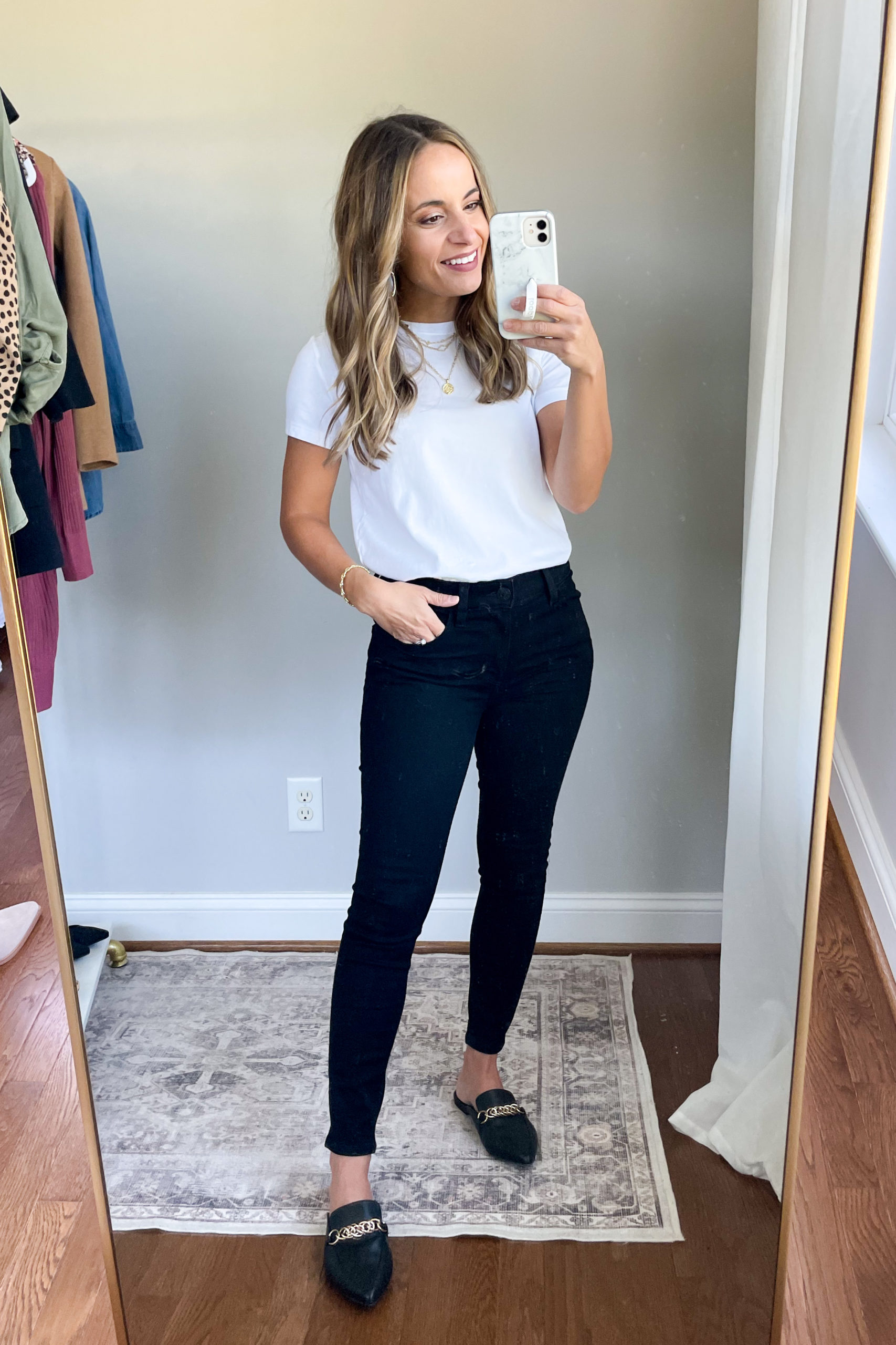 Petite friendly capsule wardrobe for a casual work environment via pumps and push-ups blog | capsule wardrobe | petite fashion | fall outfits | office outfits | zoom outfits