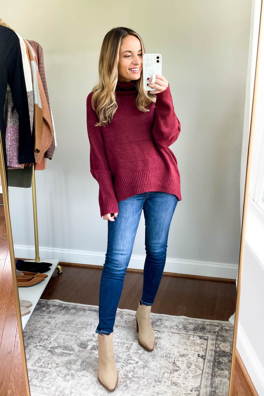 Tutleneck sweater outfit via pumps and push-ups blog | fall fashion | pink lily try-on 