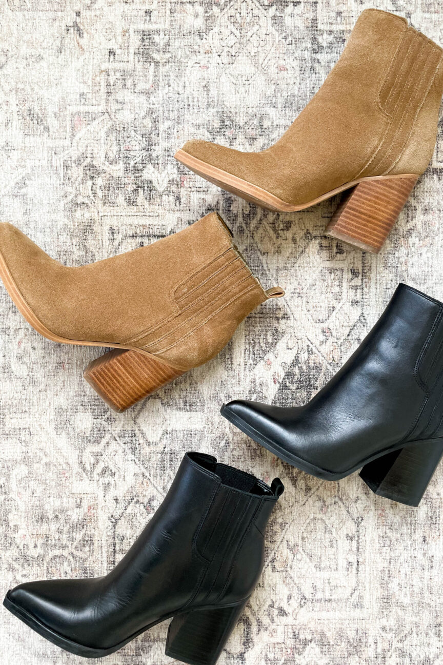 Fall shoe edit via pumps and push-ups blog | Marc fisher Alva bootie | petite style | small shoes