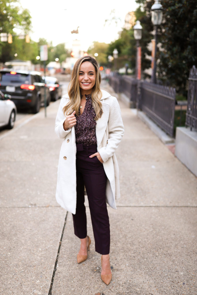 Four Ways to Wear an Ivory Coat - Pumps & Push Ups