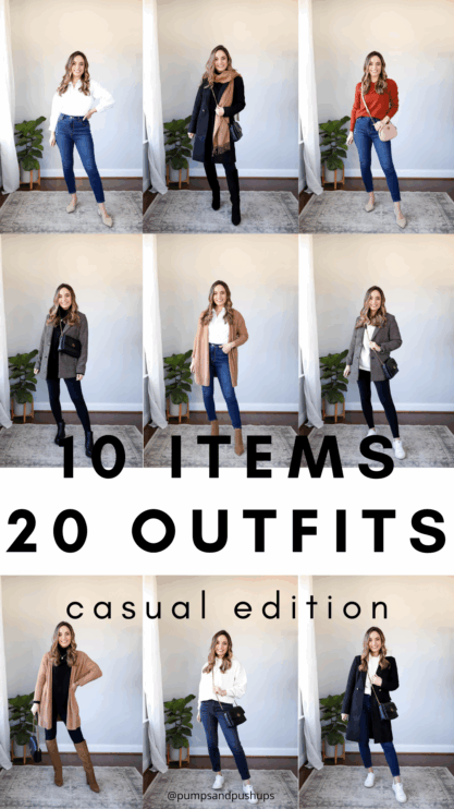 10 Items 20 Casual Outfits via pumps and push-ups blog | petite fashion | petite style | petite fashion