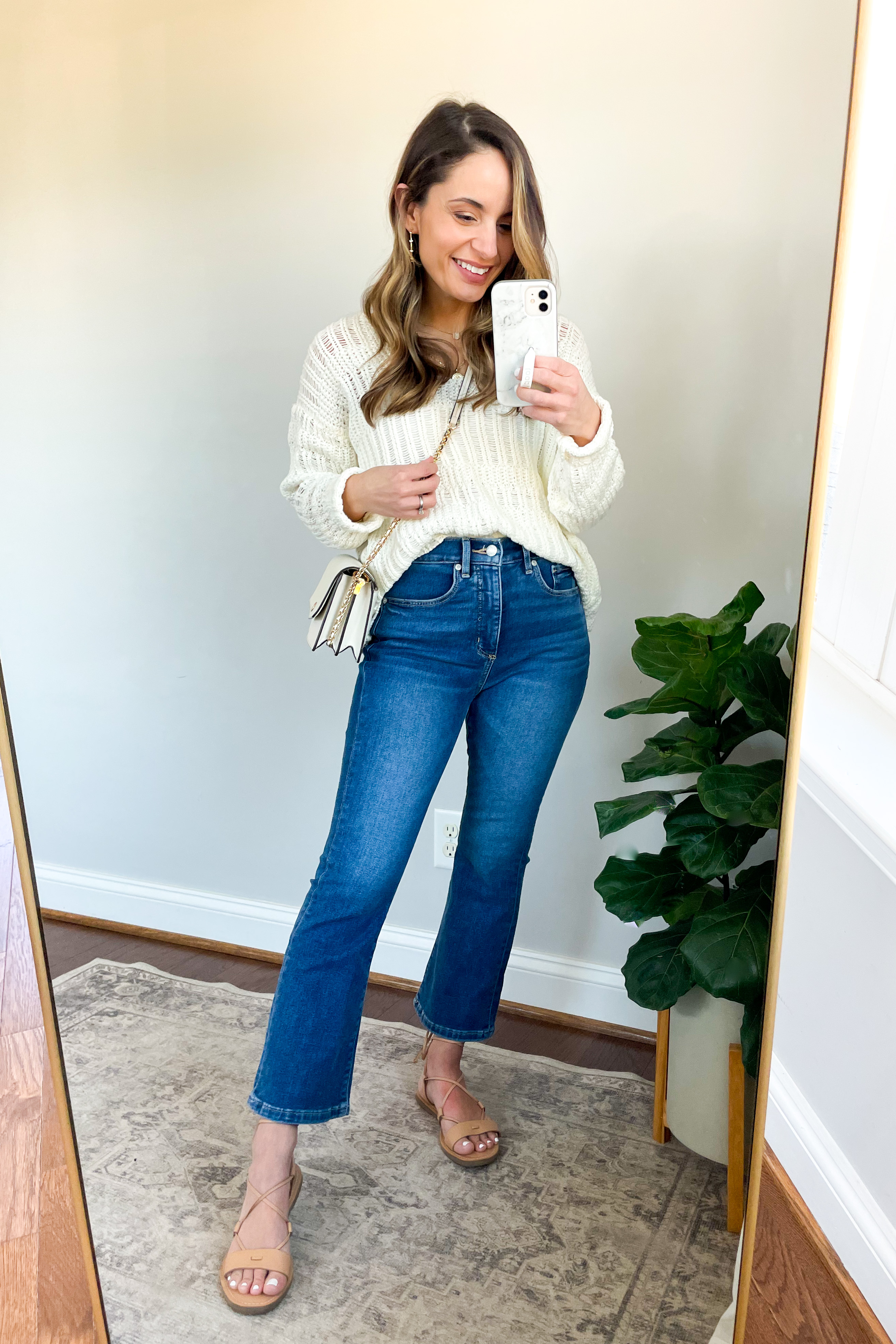 Cropped Flare Jeans Five Ways - Pumps 
