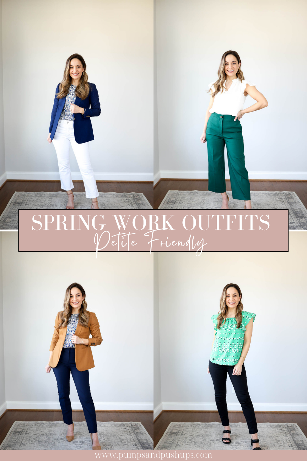 Four Spring Work Outfits - Pumps & Push Ups