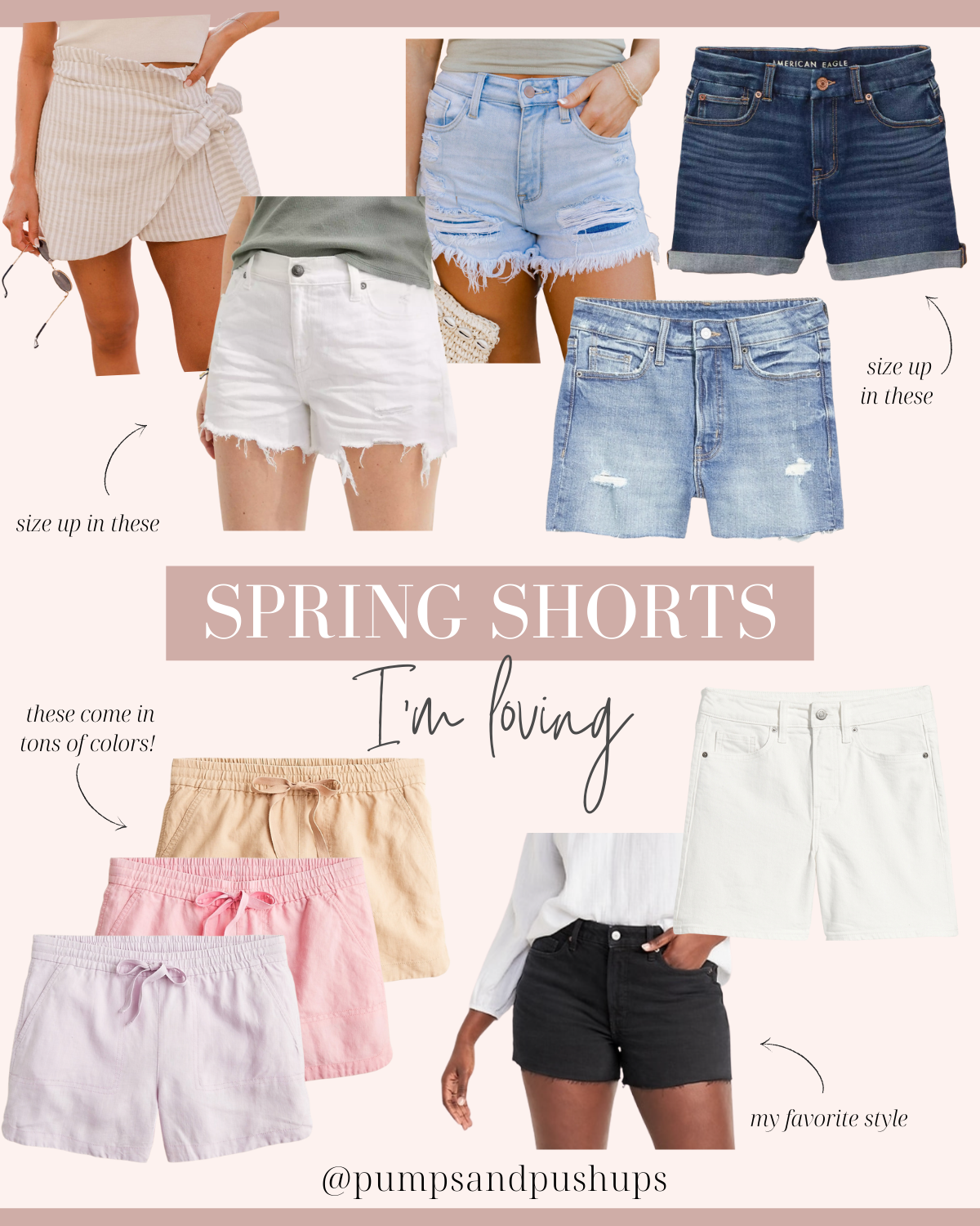 Petite-friendly summer shorts via pumps and push-ups blog | petite style | shorts | denim shorts review 