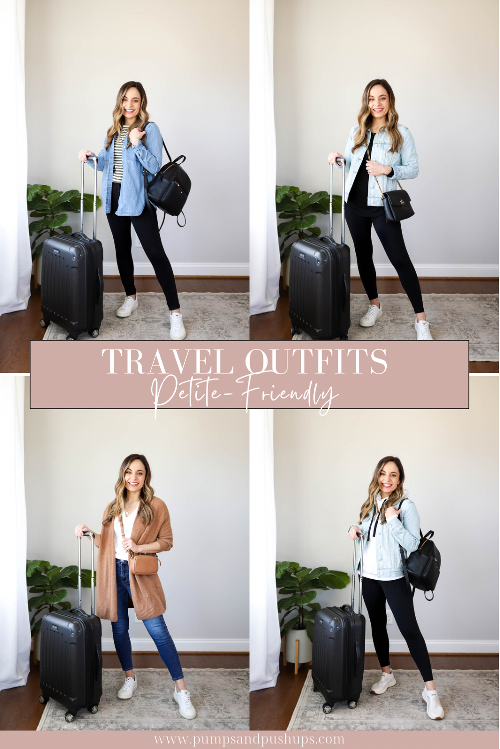 Winter Travel Outfit Ideas - Pumps & Push Ups