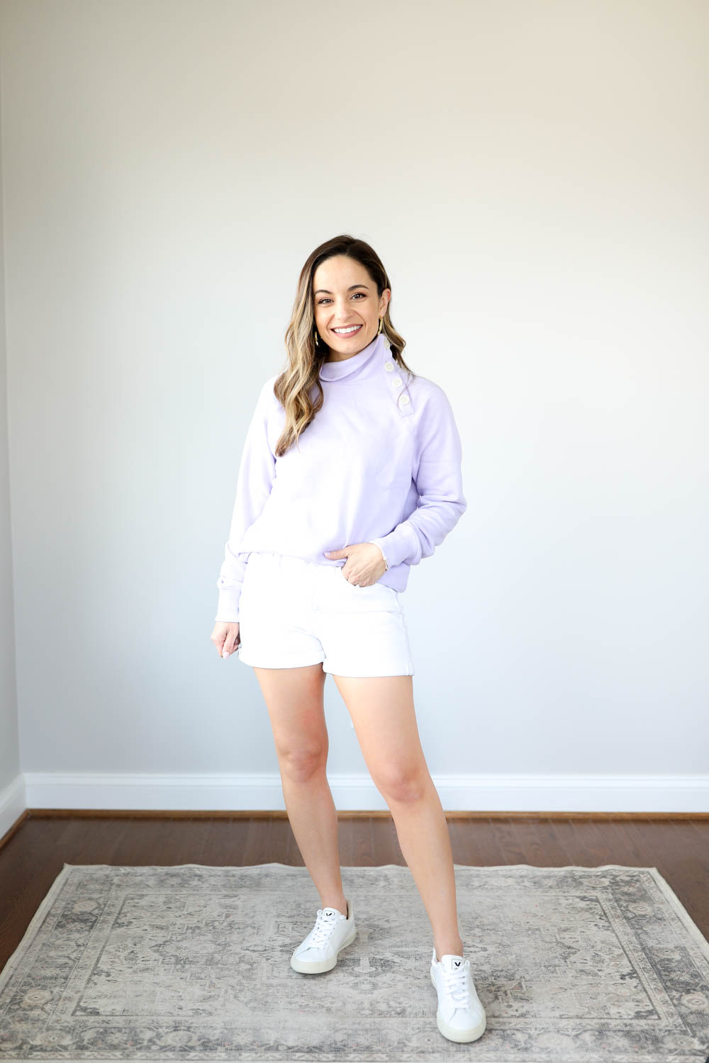 Old Navy O.G. Shorts styled by petite style blogger, Brooke of Pumps and Push-Ups blog | petite style blog | petite fashion | summer shorts 