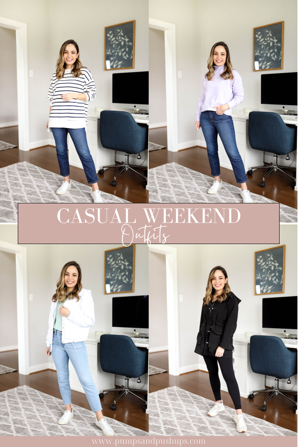 50 Beautiful Weekend Casual Outfits For Women #CasualOutfit #ReadyToMeal  #WeekendCasualOutfits