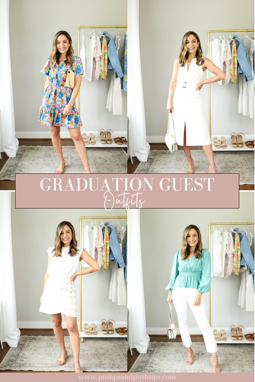 Petite-friendly graduation outfits | summer outfits | summer event outfits | graduation guest outfits 