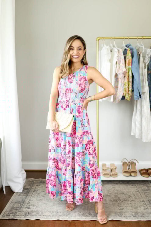Petite-friendly amazon dress styled two ways via pumps and push-ups blog | amazon dresses | petite style | petite fashion | spring outfits