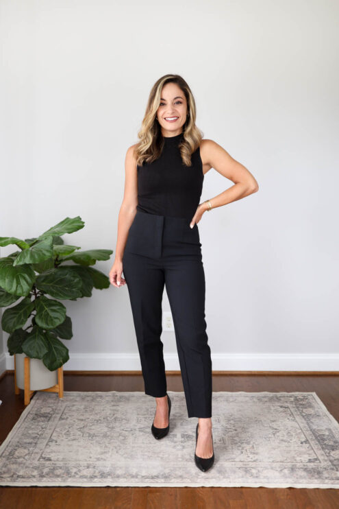 Black outfits for work | summer work outfits | petite-friendly outfits for work | petite fashion | outfits for work | business casual outfits