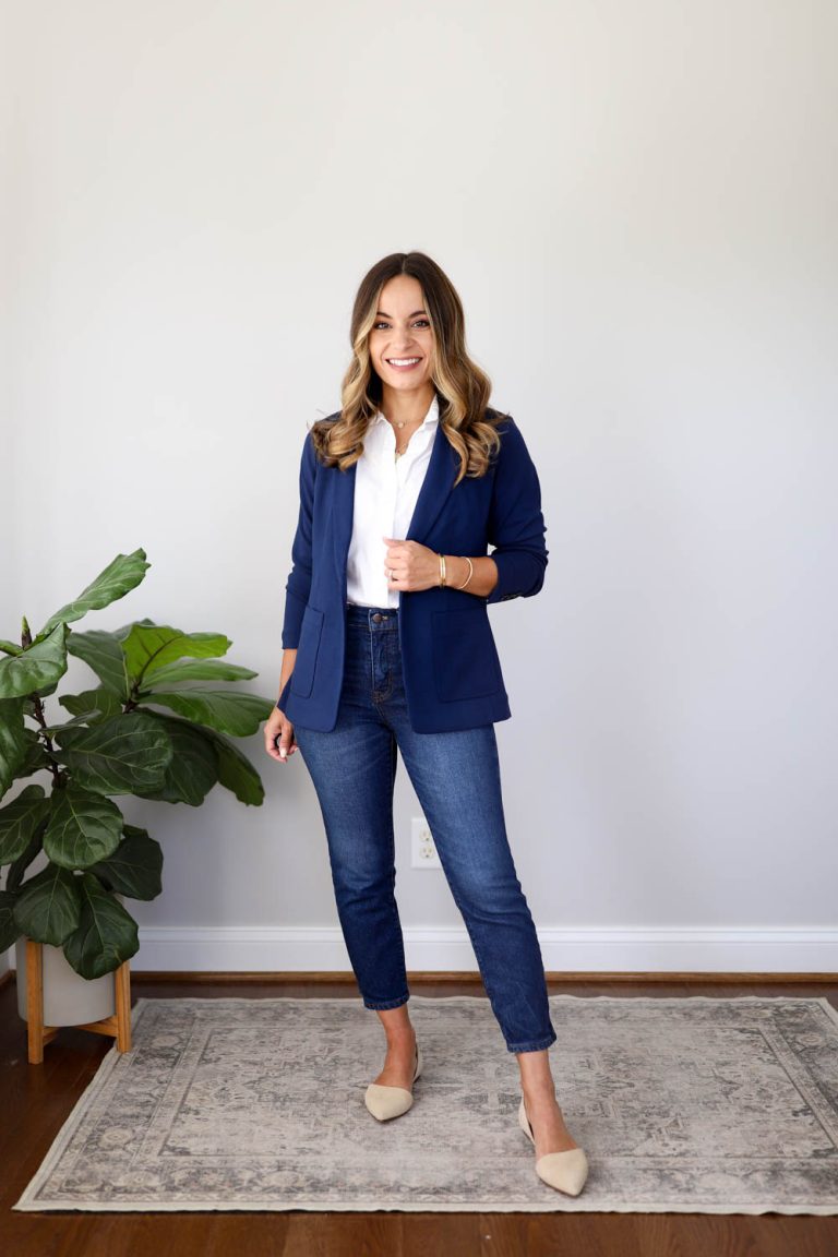 5 Ways to Wear Jeans to Work - Pumps & Push Ups