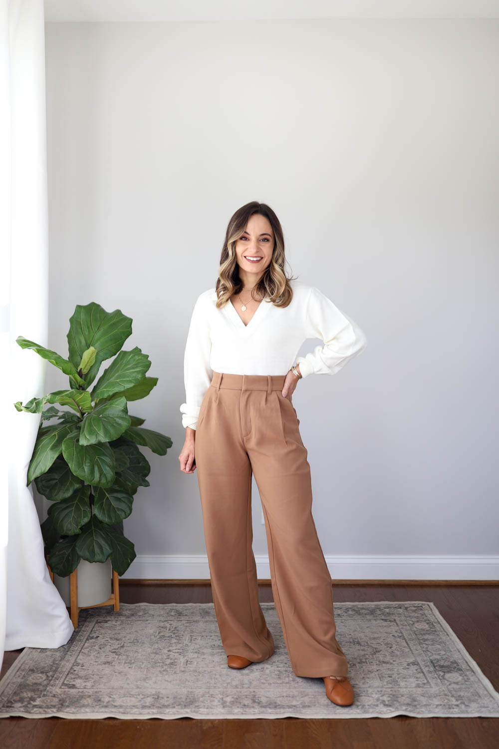 Comfy Wide Leg Pants for Women - Loose Wide Leg Cozy Pants for  Women,Suitable for Matching with Short Sleeves Heels