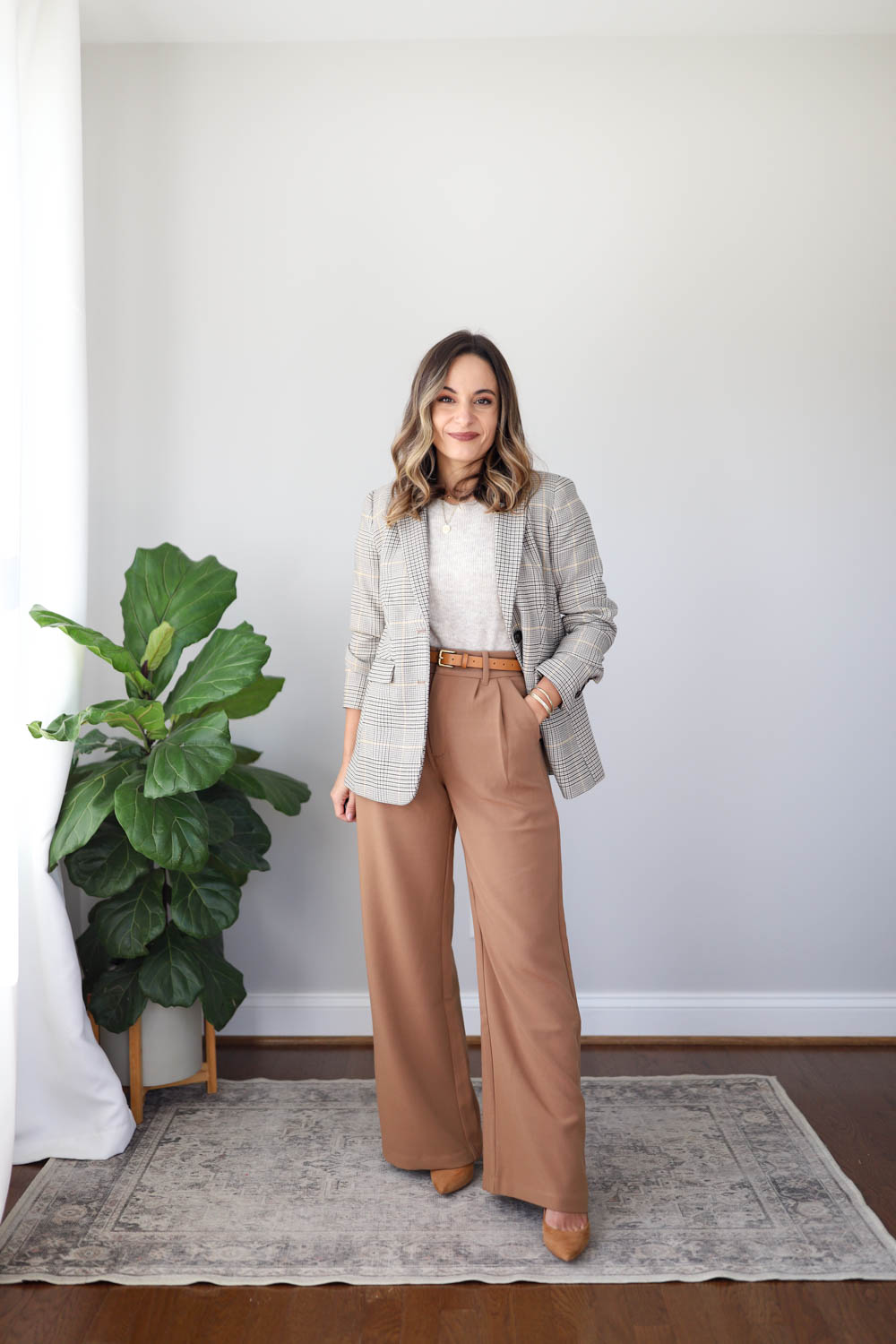 Wide leg 2024 pants with flats