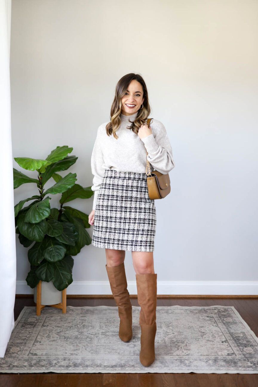 Petite friendly ways to wear tweed | tweed outfits | fall trends tweed | petite style