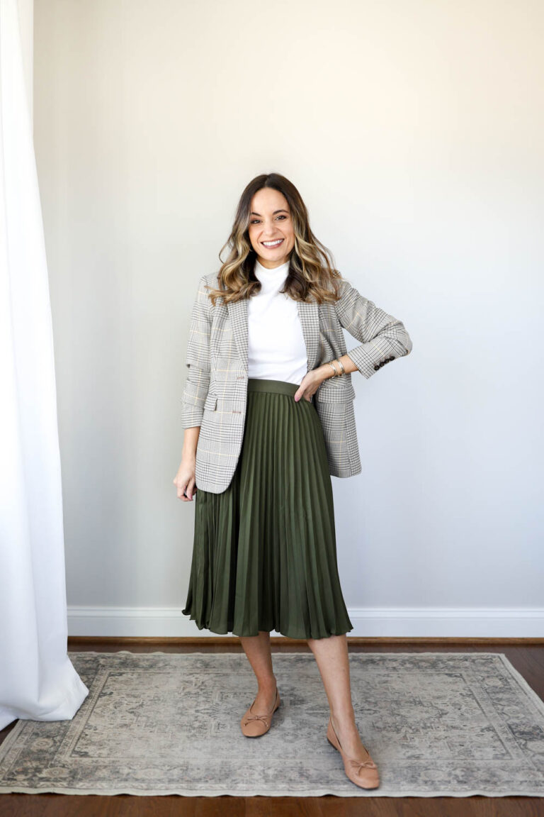 Three Ways to Wear a Pleated Skirt - Pumps & Push Ups