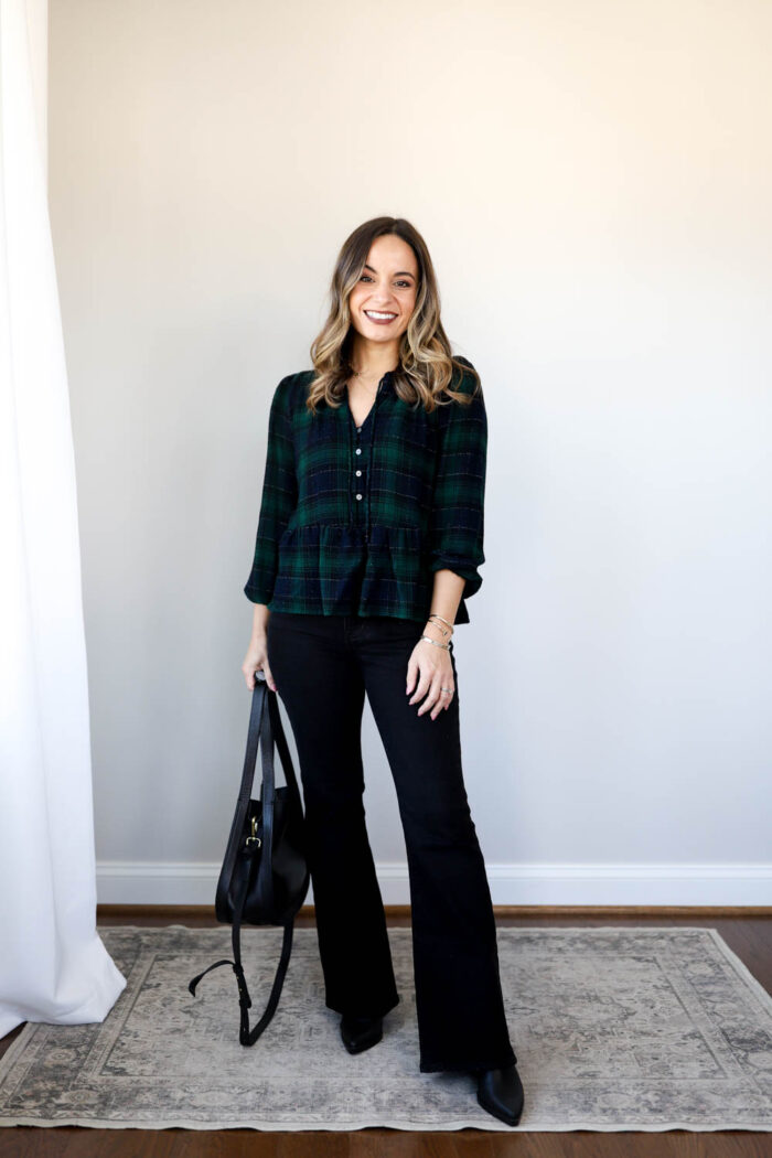 Holiday Plaid Outfits - Pumps & Push Ups