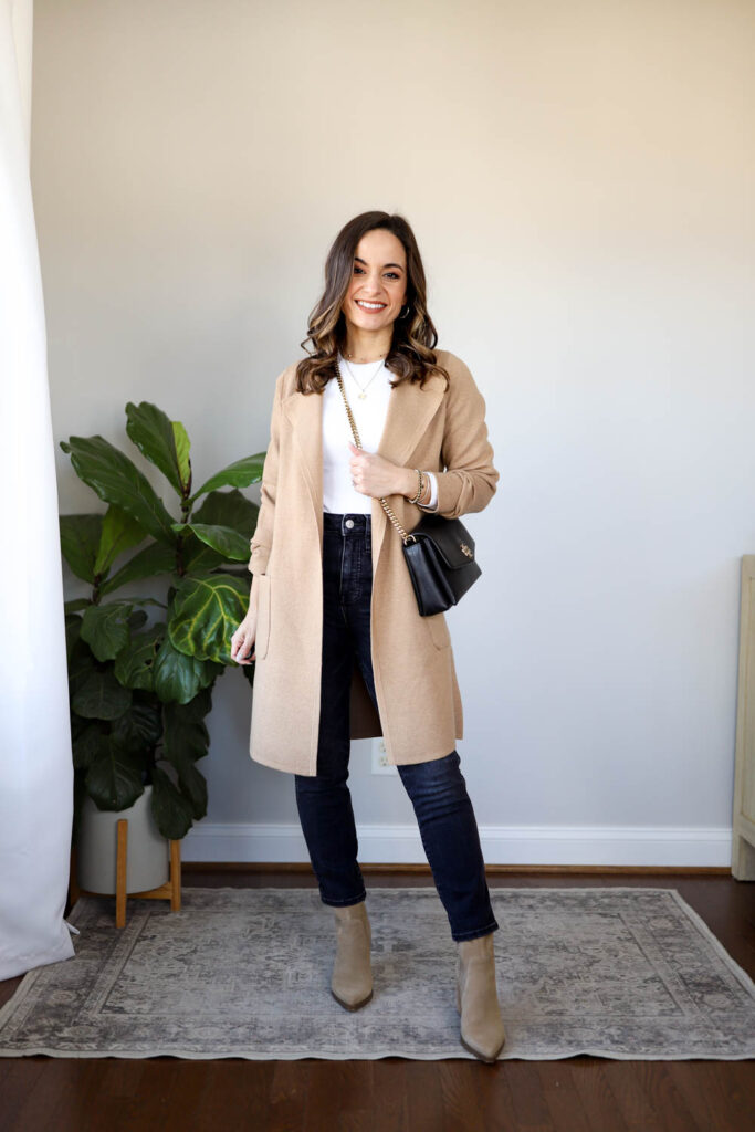 Winter Outfits - Petite Coats and Flat Boots
