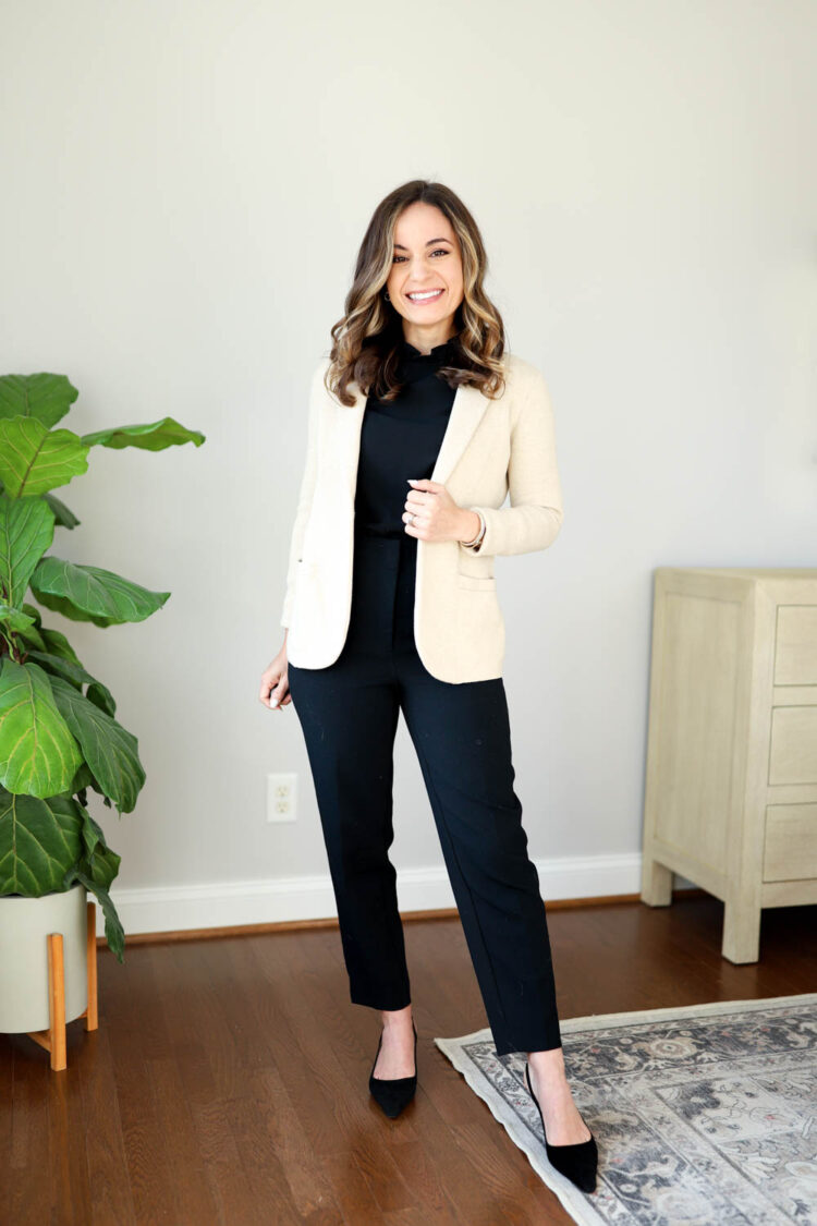 Spring Sweater Blazer Four Ways - Pumps & Push Ups