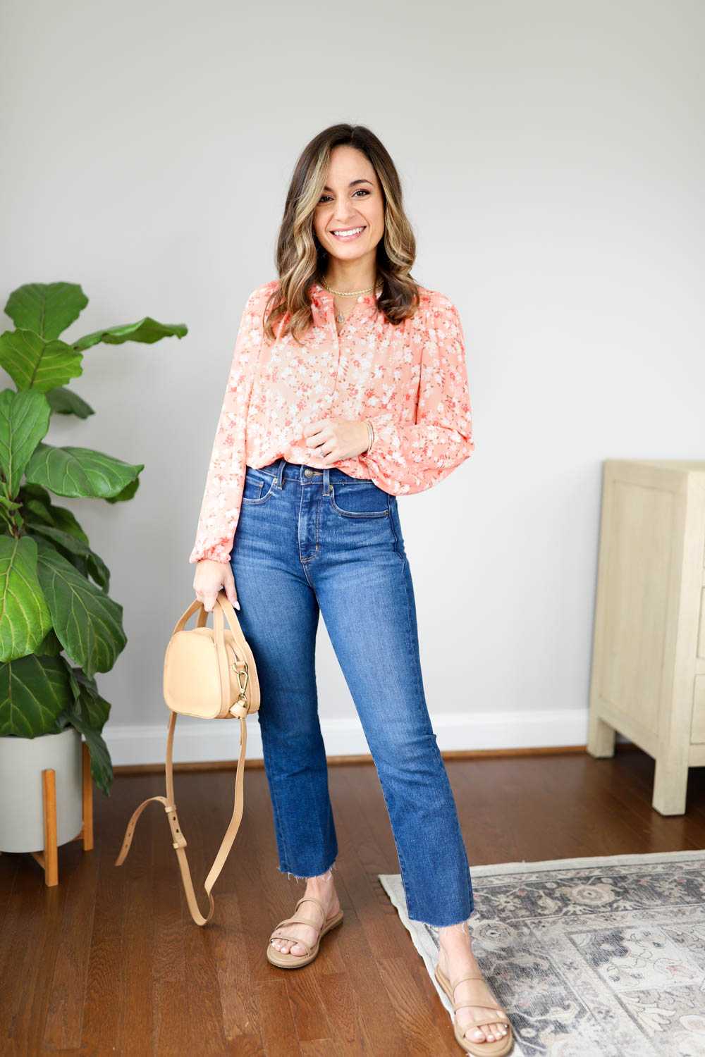 Seven spring outfits via pumps and push-ups blog | petite style blog | casual spring outfits | cropped flare outfits 