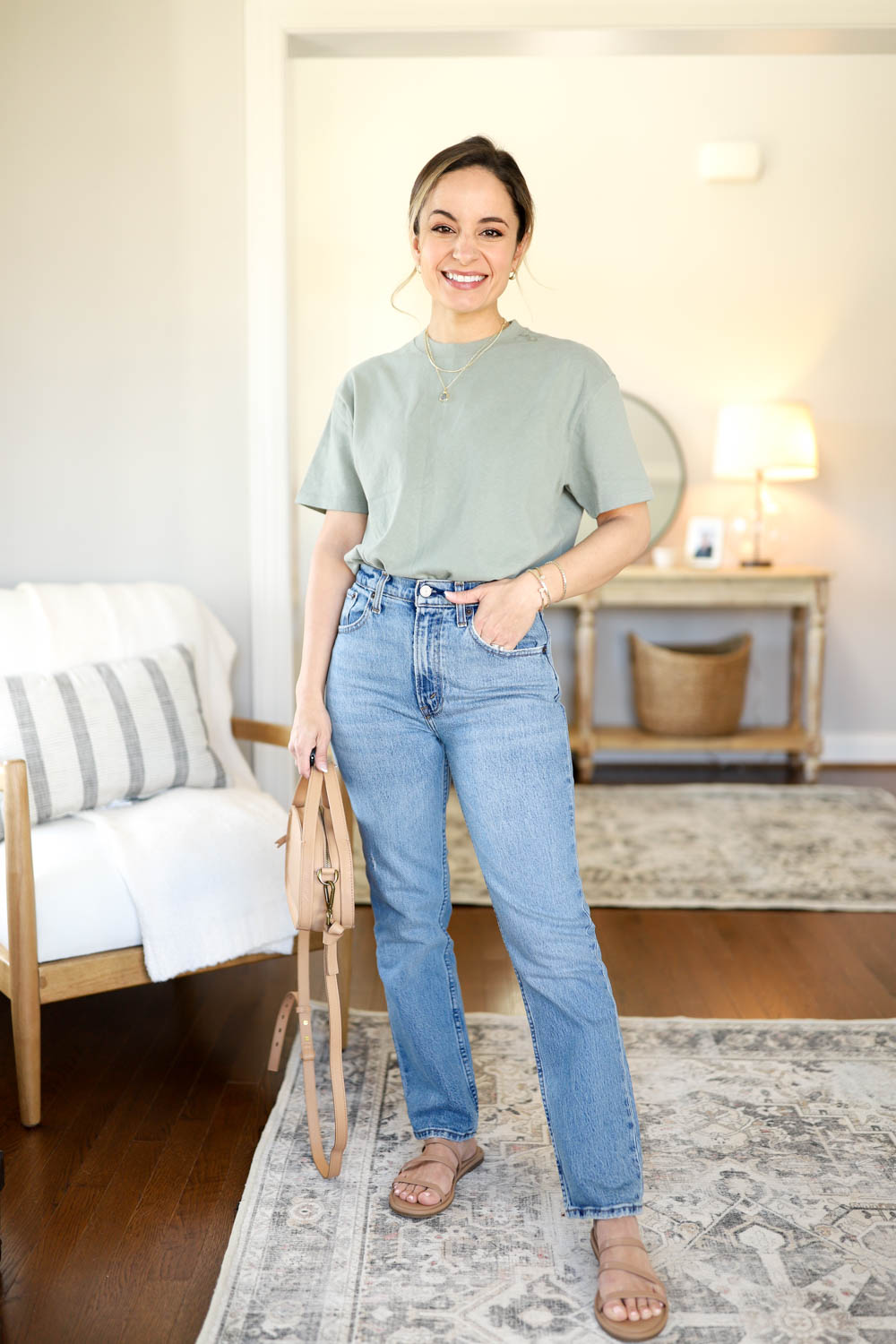 Casual spring outfit via pumps and push-ups blog | petite friendly spring and summer outfits | spring style | petite fashion | Abercrombie 