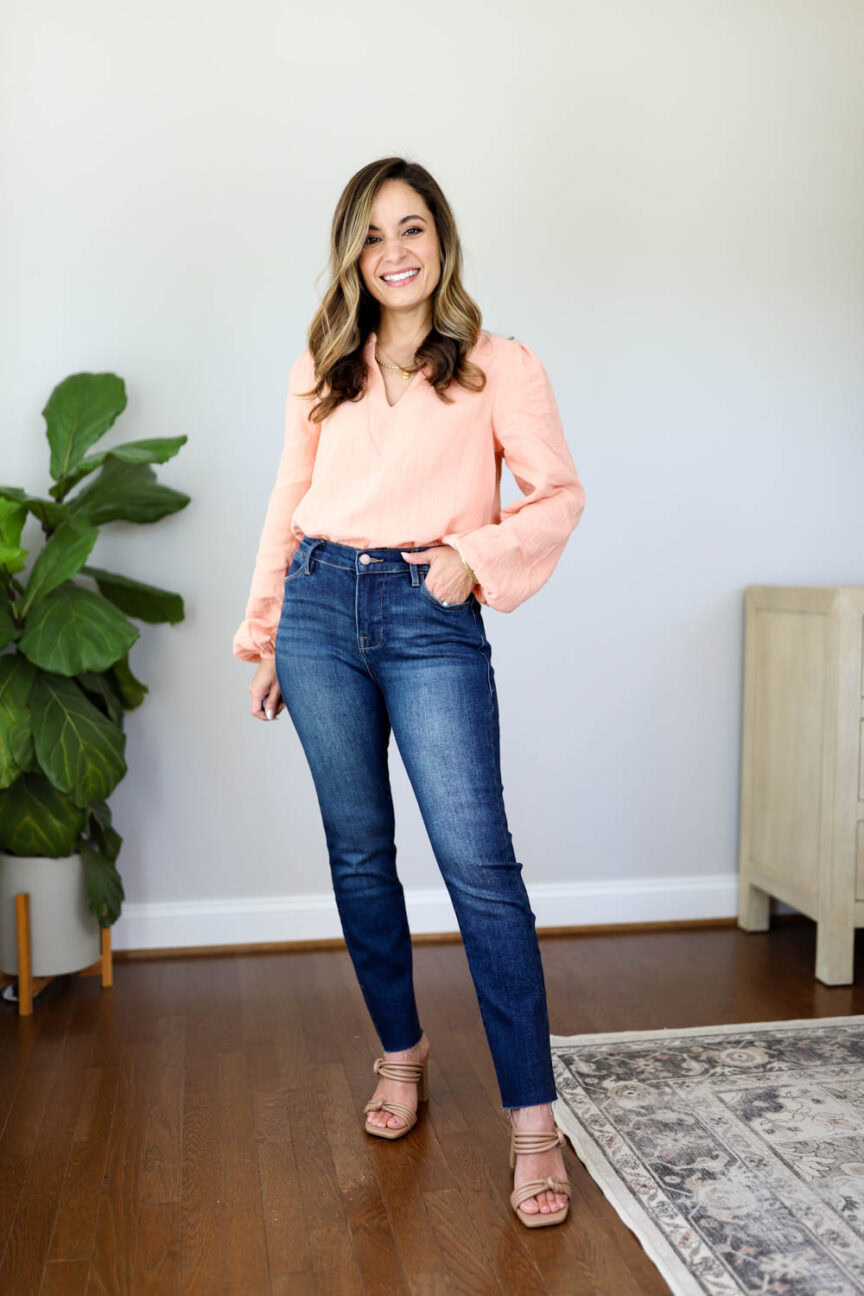 Gibsonlook try on for petites via pumps and push-ups blog | spring outfits