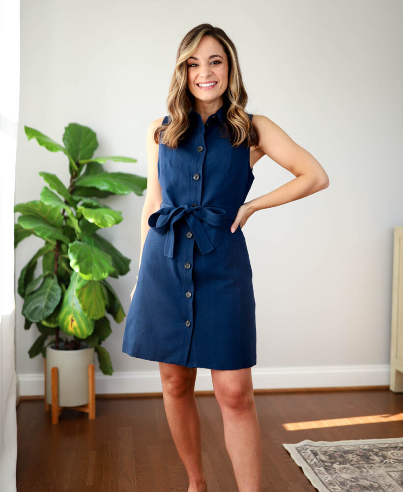 Petite-friendly dresses for work | business casual dresses | summer dresses | linen dress