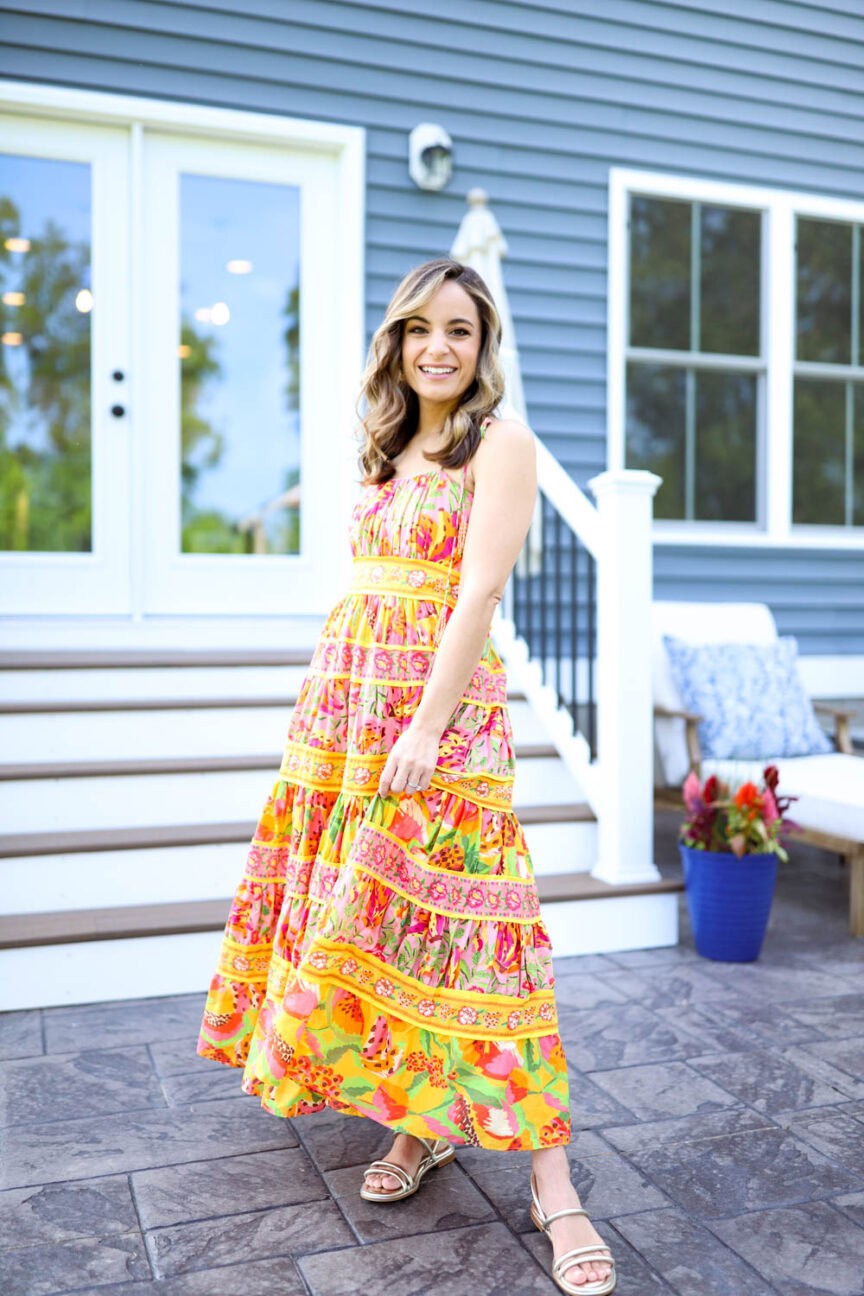 Summer vacation outfits from evereve via pumps and push-ups blog | petite style | petite friendly maxi dresses | beach dresses