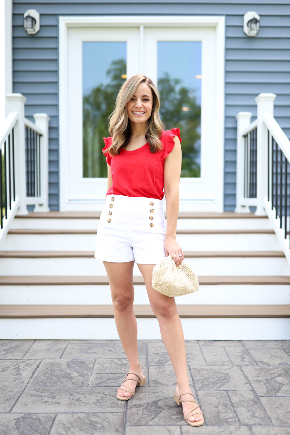 Red, White & Blue Outfits for Summer - Pumps & Push Ups