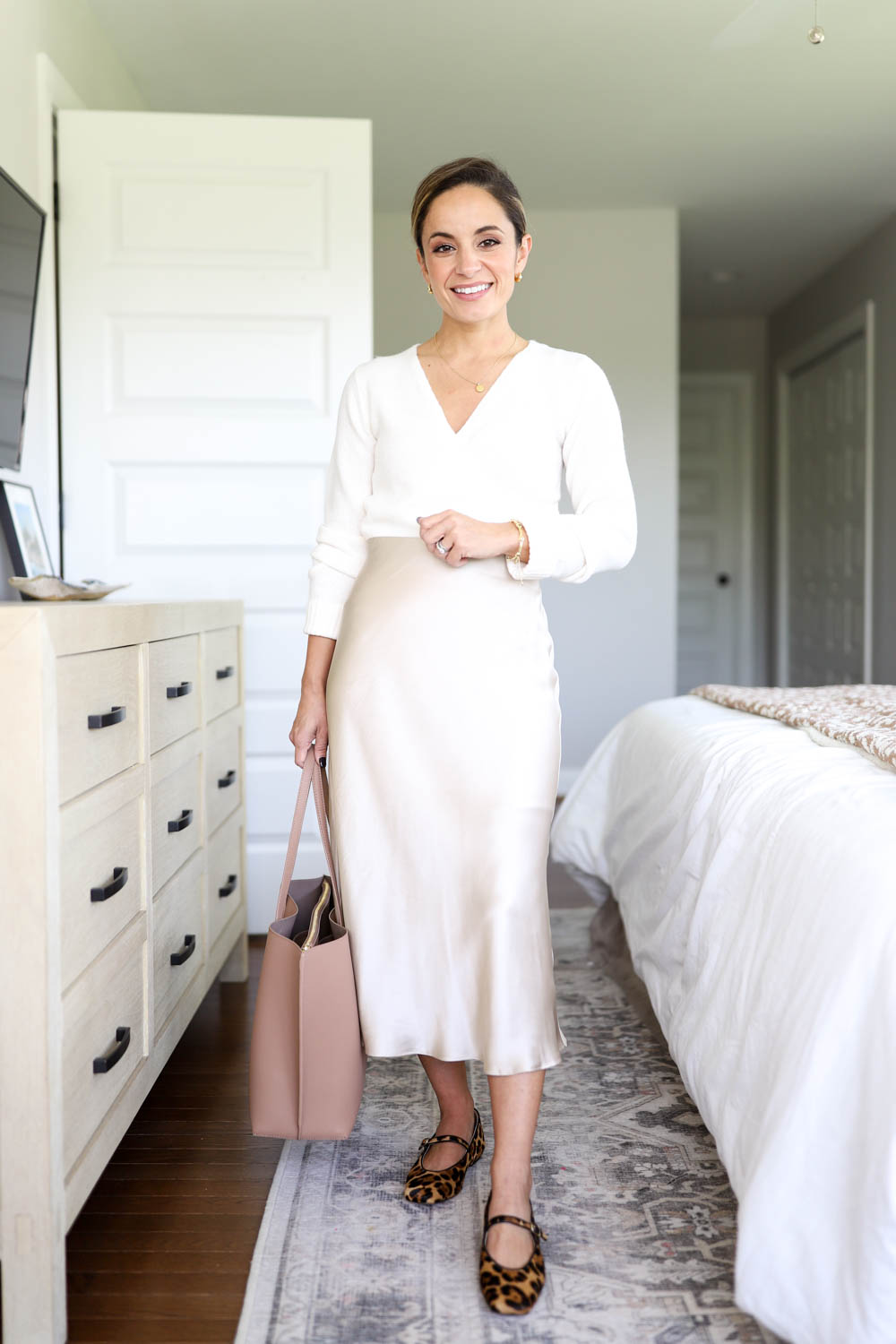 Five ways to wear a silk skirt via pumps and push-ups blog | fall capsule series pumps and push-ups blog | silk skirt outfits | fall outfits 