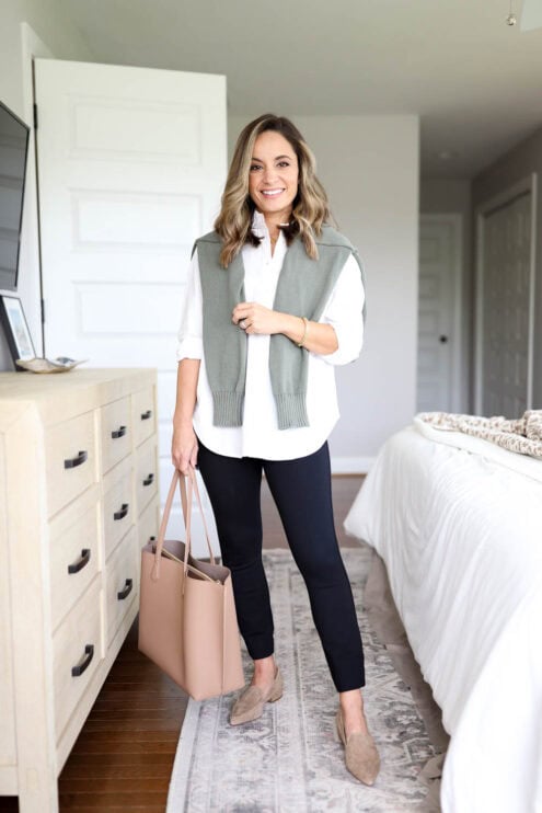 Petite-friendly neutral outfits for work | business casual outfits for work | comfortable outfits for work | petite style