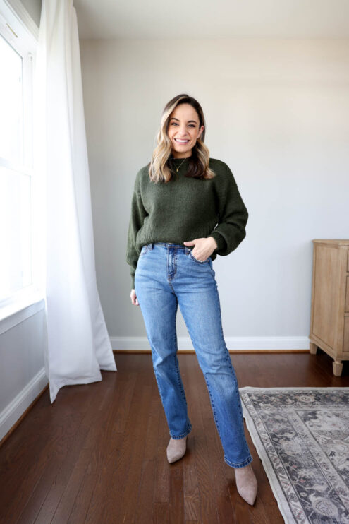 Petite friendly jeans from Amazon via pumps and push-ups blog | amazon reviews | straight jeans from amazon