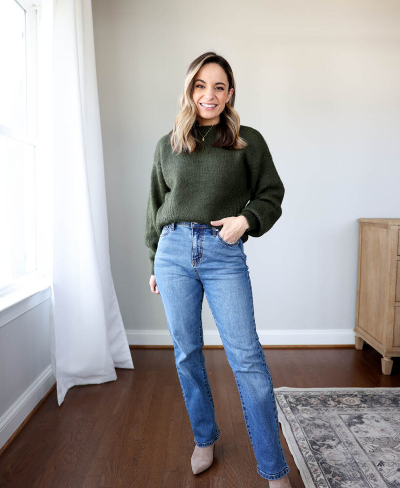 Petite friendly jeans from Amazon via pumps and push-ups blog | amazon reviews | straight jeans from amazon