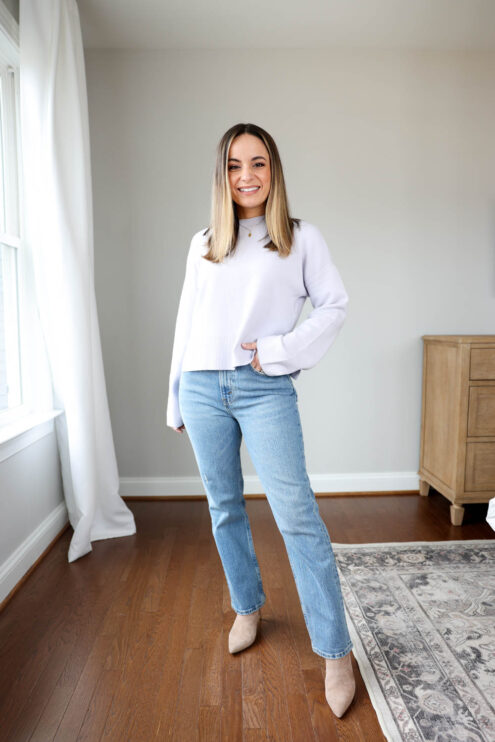 Review of Abercrombie jeans via Pumps and Push-Ups Blog | petite friendly jeans | abercrombie jeans review