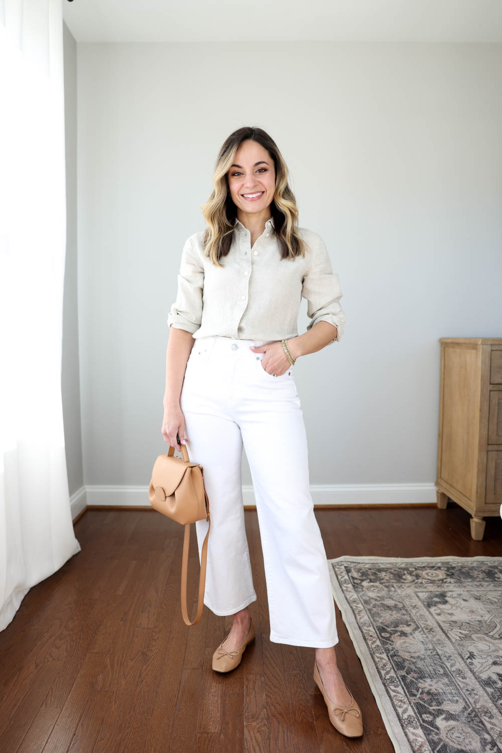 Neutral Spring Outfits - Pumps & Push Ups