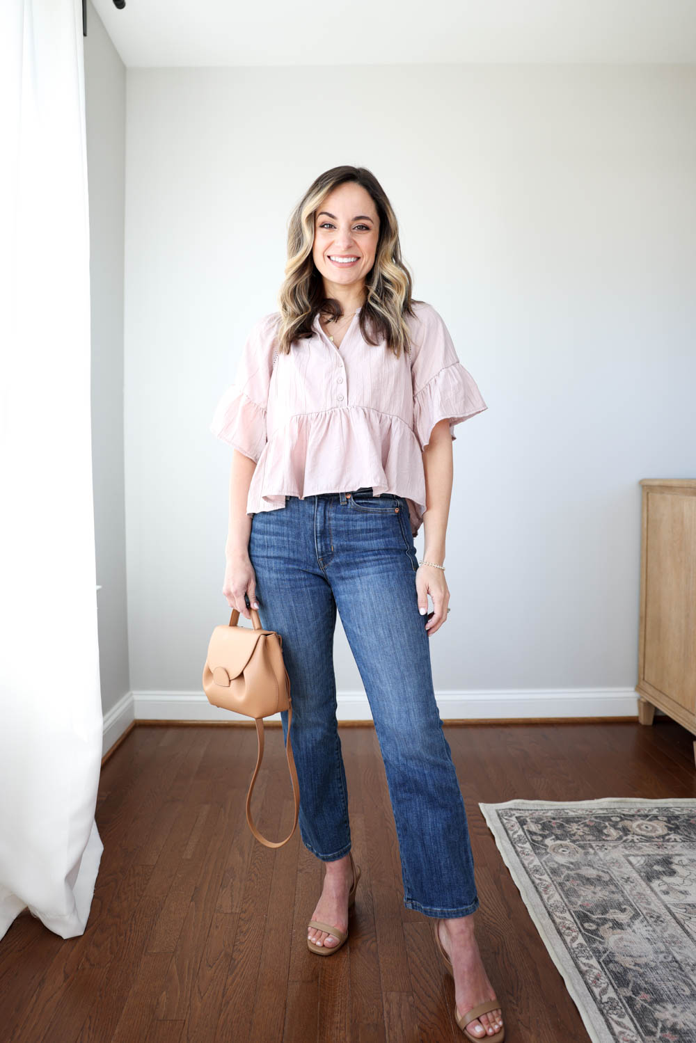 Petite-friendly spring tops via pumps and push-ups blog | spring tops | spring style | peplum top outfits | petite style 