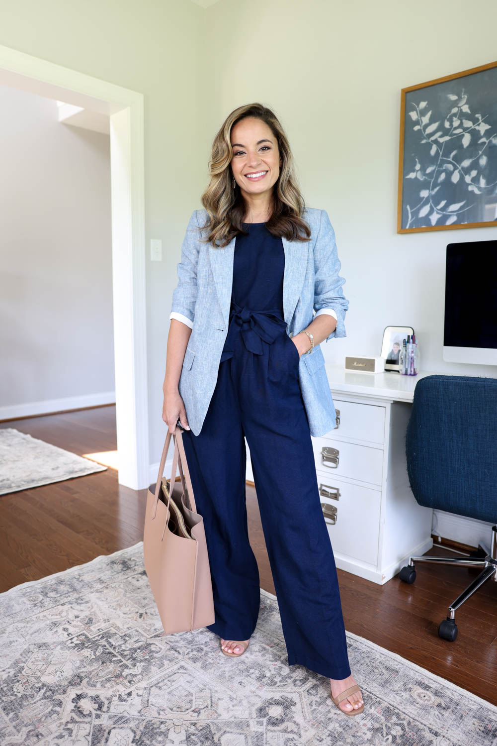 Petite-friendly outfit ideas for work via pumps and push-ups blog | jumpsuits | spring outfits | petite friendly jumpsuits | petite style 