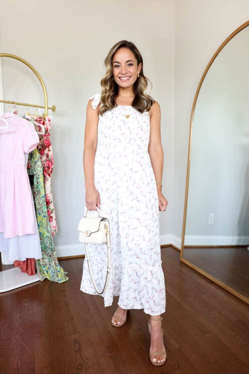 Petite-friendly Amazon dress via pumps and push-ups blog | summer dresses | petite-friendly midi dress | petite-friendly maxi dress | summer outfits