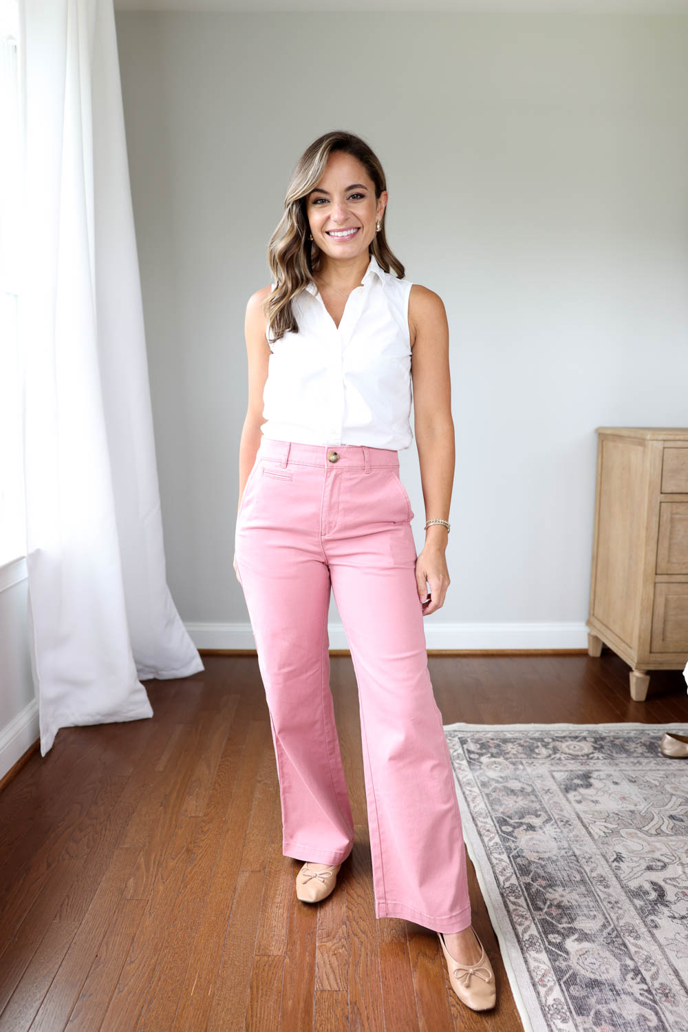 A review of Monroe Wide Leg Pants from LOFT via Pumps and Push-Ups Blog | pants for teachers | petite style blog | teacher outfits | back to school outfits for teachers 