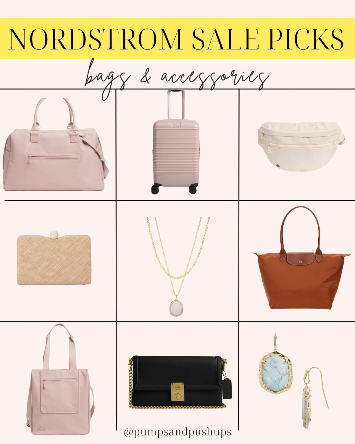 Bags and Accessorites from the Nordstrom Anniversary sale 2024 | N sale picks via pumps and push-ups blog 