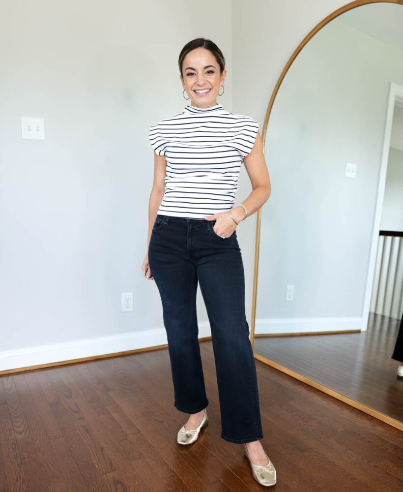 MOTHER petite jeans review via pumps and push-ups blog | petite fashion | petite blogger | premium denim review for petites