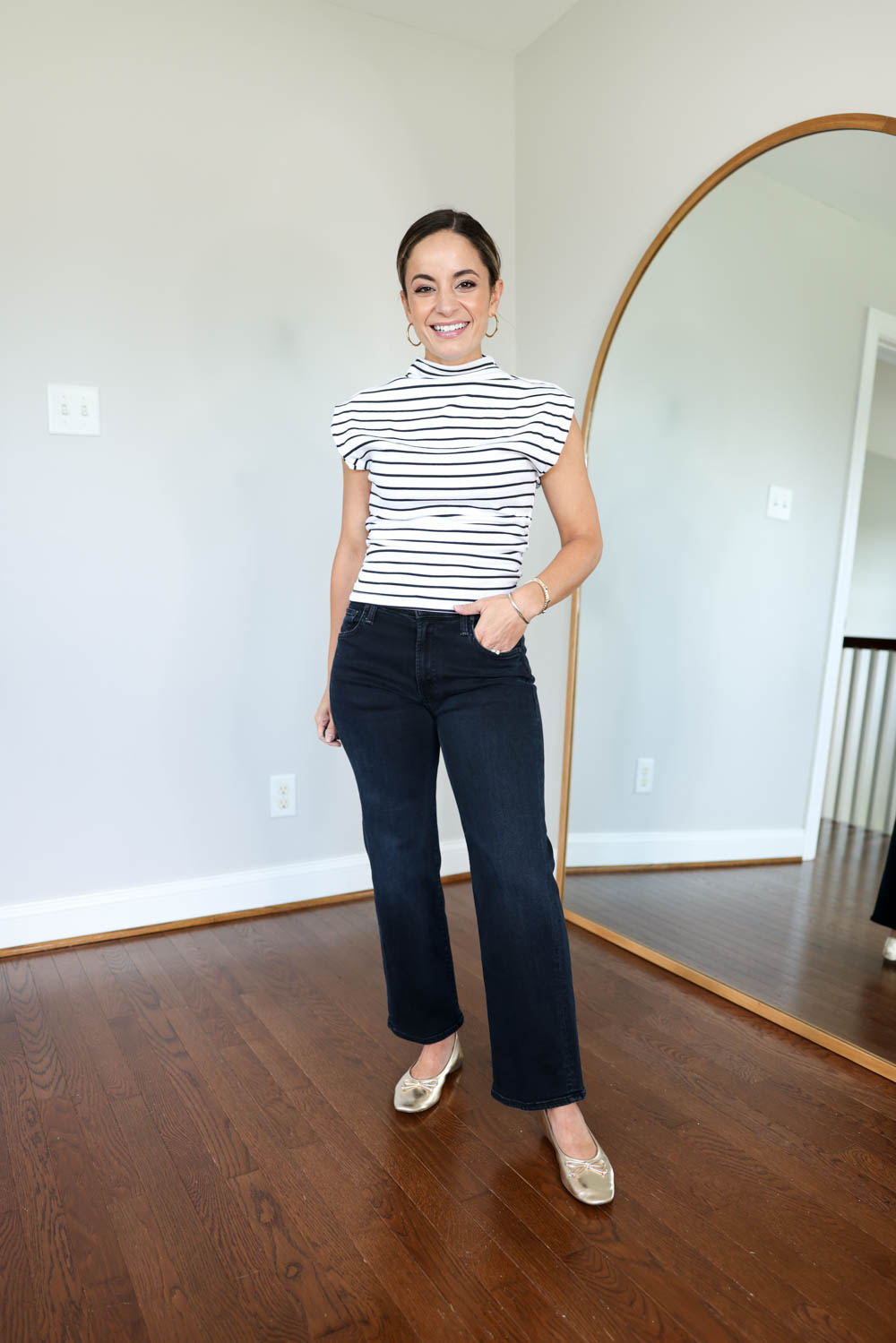 MOTHER Petite Denim Review Pumps Push Ups