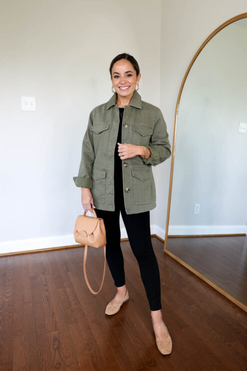 Petite-friendly outfits with leggings for early fall via pumps and push-ups blog | petite style | petite fashion | fall fashion | leggings outfits