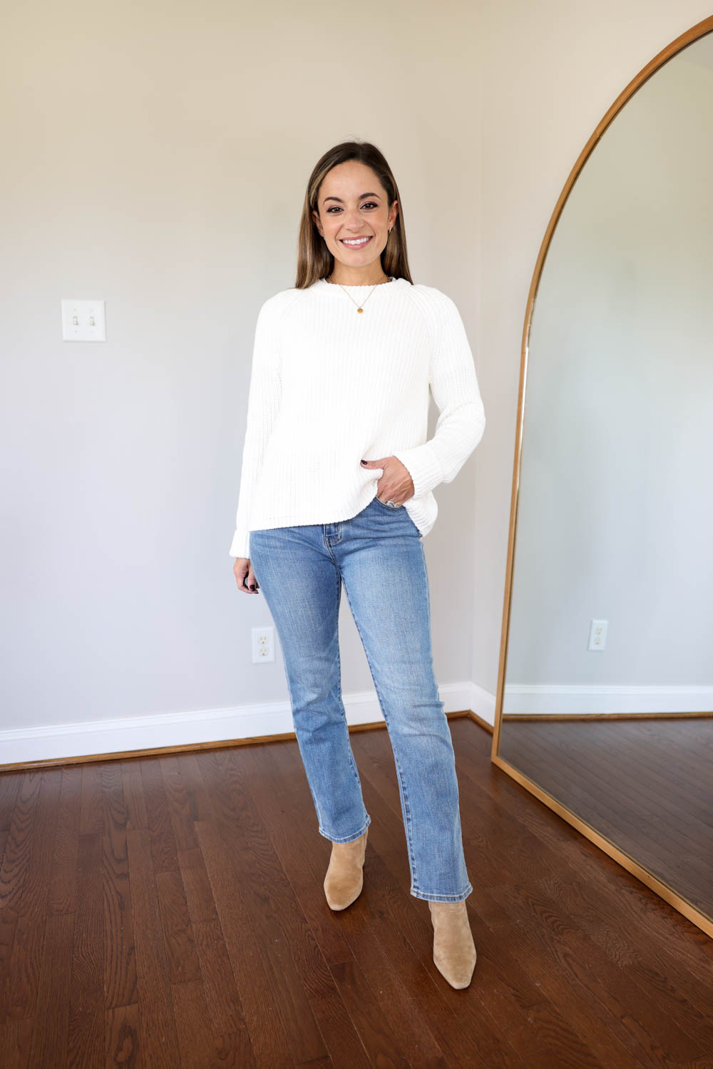 Quince review via pumps and push-ups blog | petite fashion | petite style | fall fashion 