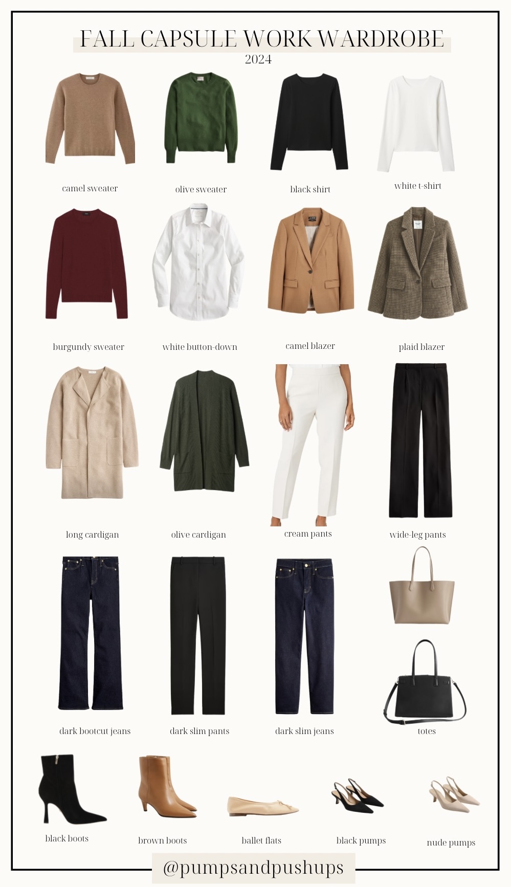 2024 Fall Workwear Capsule Wardrobe via Pumps and Push-Ups blog | petite style | outfits for work | business casual outfits for work | petite fashion 