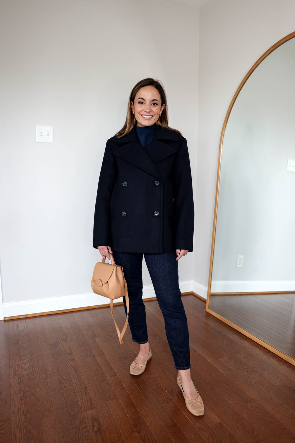 Petite-friendly tonal outfits for fall via pumps and push-ups blog | fall outfits | pea coat outfits | petite style | petite fashion 