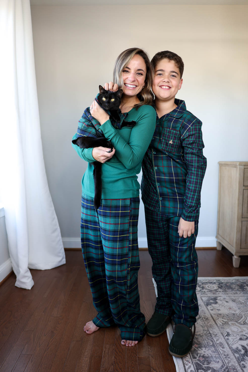 Petite-Friendly matching holiday pajamas | holiday pajamas 