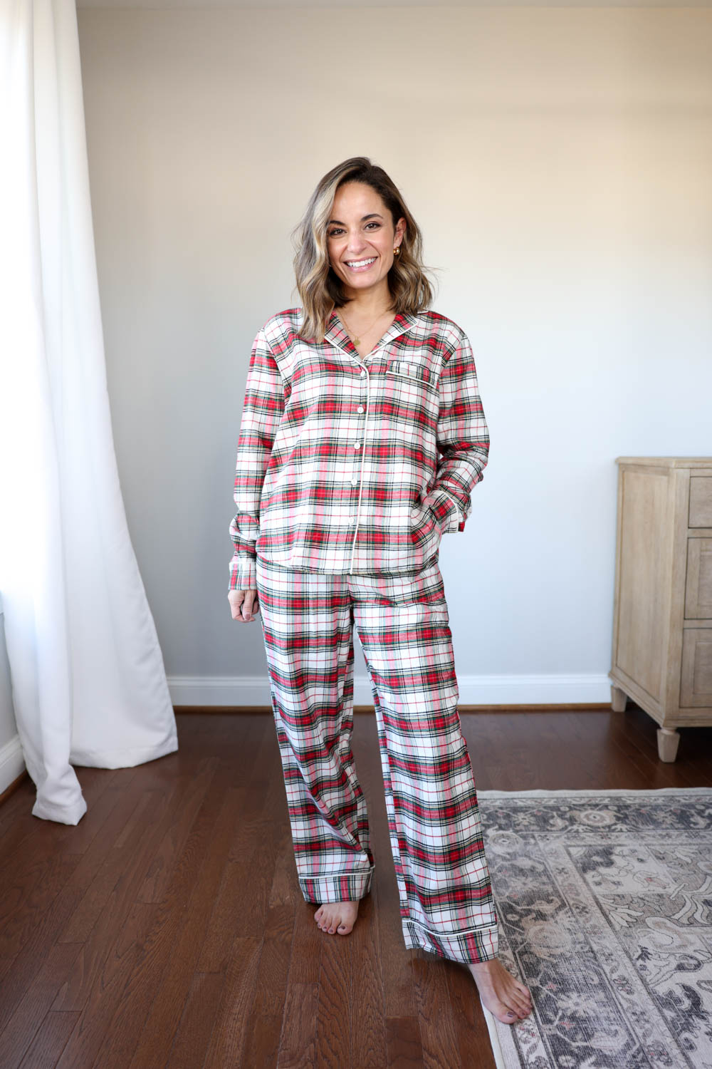 Petite-friendly holiday pajamas | matching family pajamas | petite fashion 