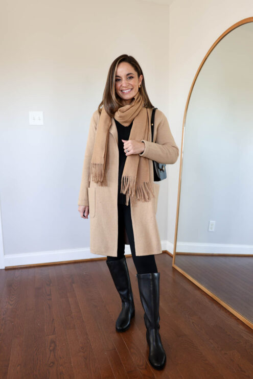 Petite-friendly winter outfits with knee-high boots | winter outfits