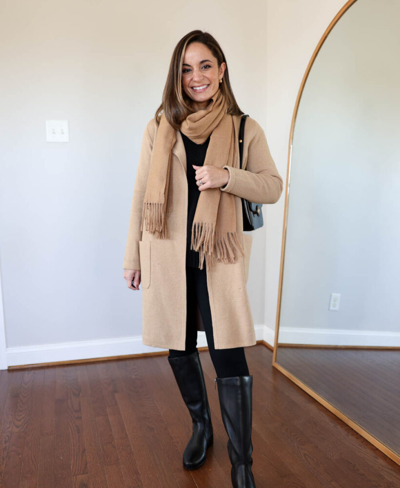 Petite-friendly winter outfits with knee-high boots | winter outfits