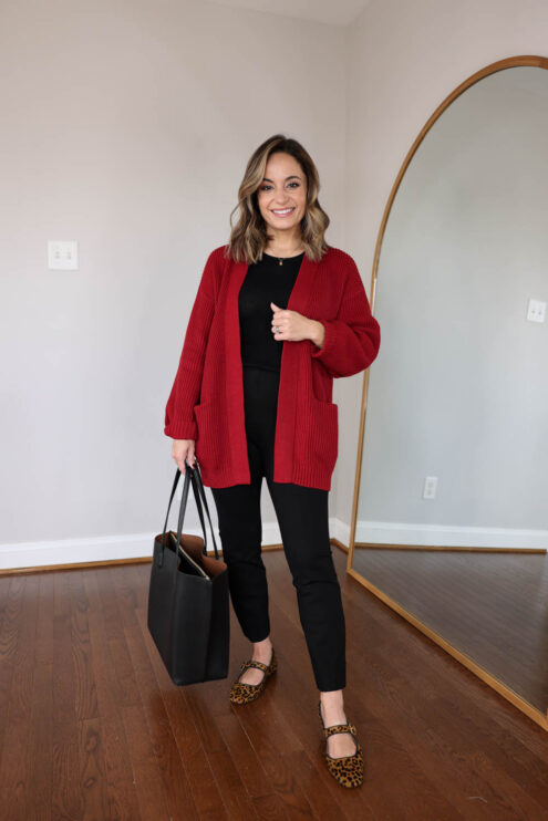 Petite-friendly outfit ideas for work with ponte pants | comfortable outfits for work | petite style | petite fashion | outfit ideas for work